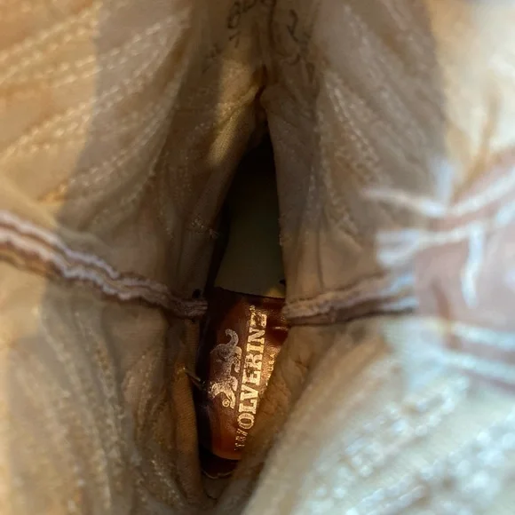 Wolverine Western Cowboy Boots Brown Suede Women’s Size 7.5 - Picture 5 of 7